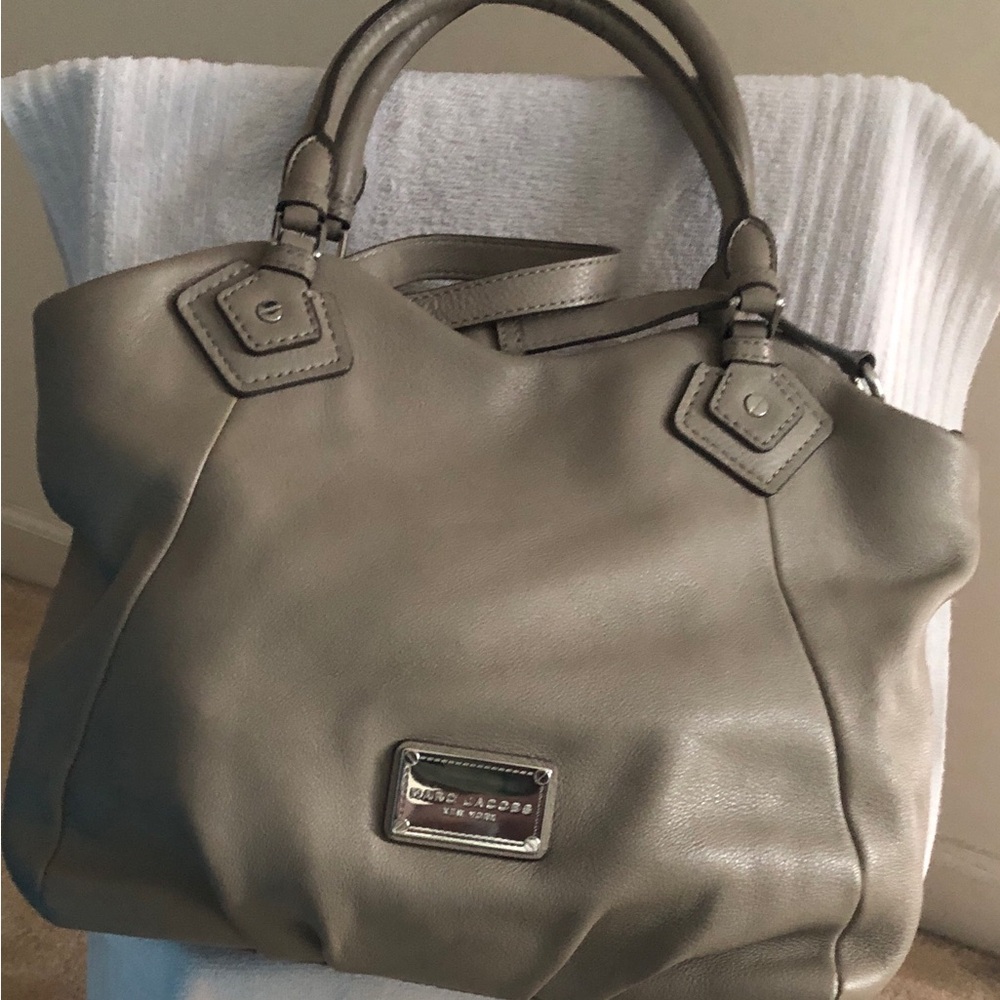 Marc Jacobs Taupe Leather Satchel